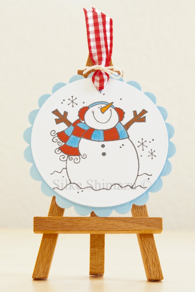 Penny Black Snowman Gift Tag